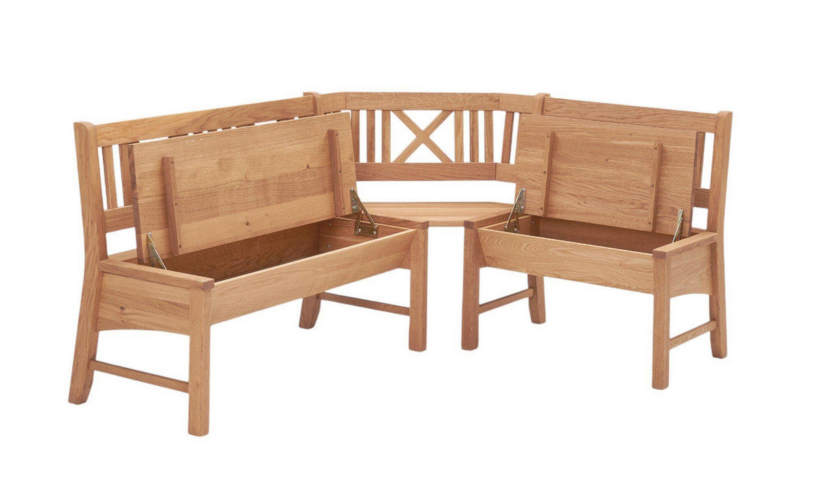 ECKBANKGRUPPE im modernen Landhausstil Deborah Massivholz Buche - Buchefarben, Holz (179/1/139cm) - 58aufmkessel