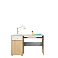 SCHREIBTISCH PONTE 125x55x76 cm Bürotisch Computertisch, Eichefarben - Eichefarben, Holzwerkstoff (55/125/76cm) - MASSENO