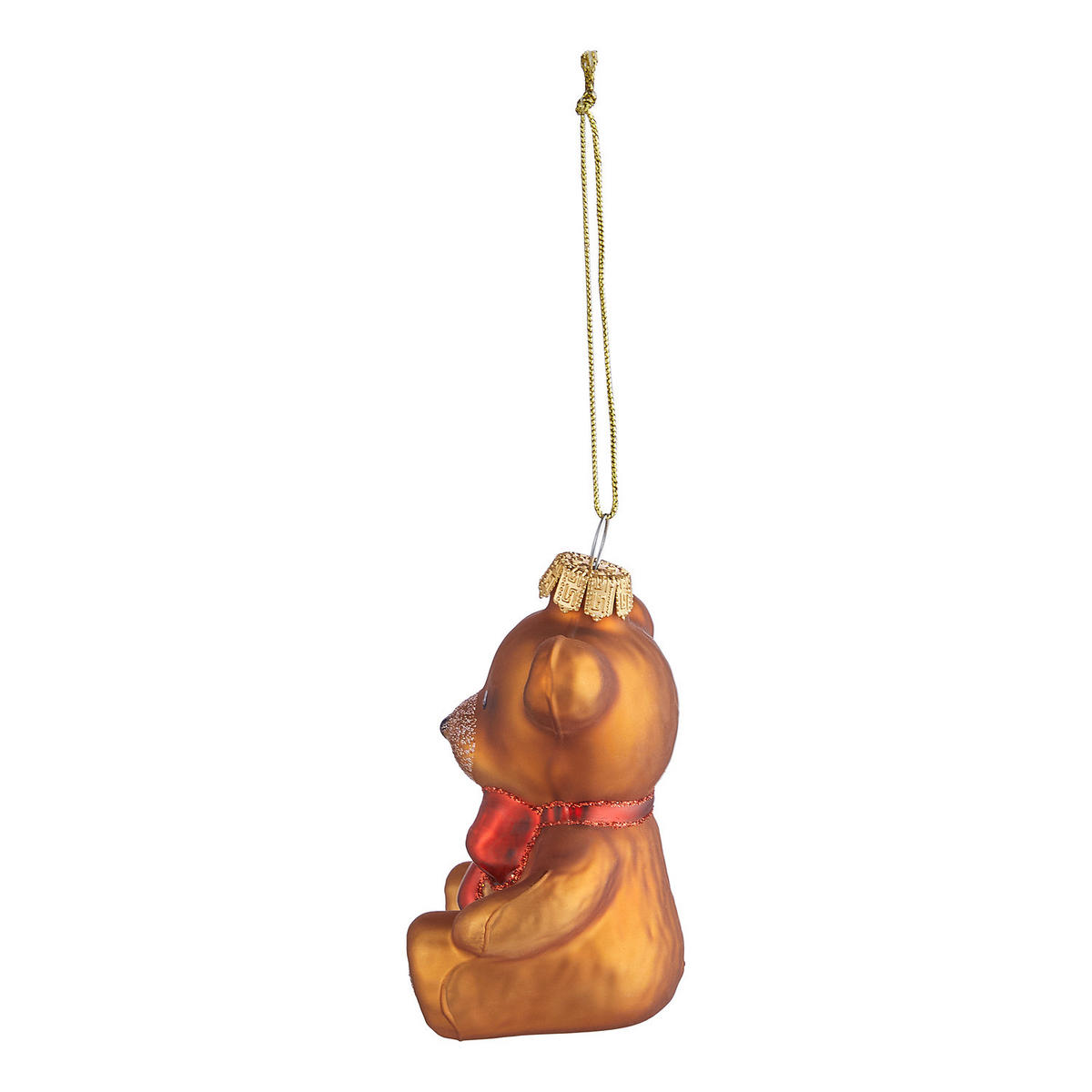 BAUMANHÄNGER Hang On Bärchen - Braun, Glas (4/12/9cm) - Butlers