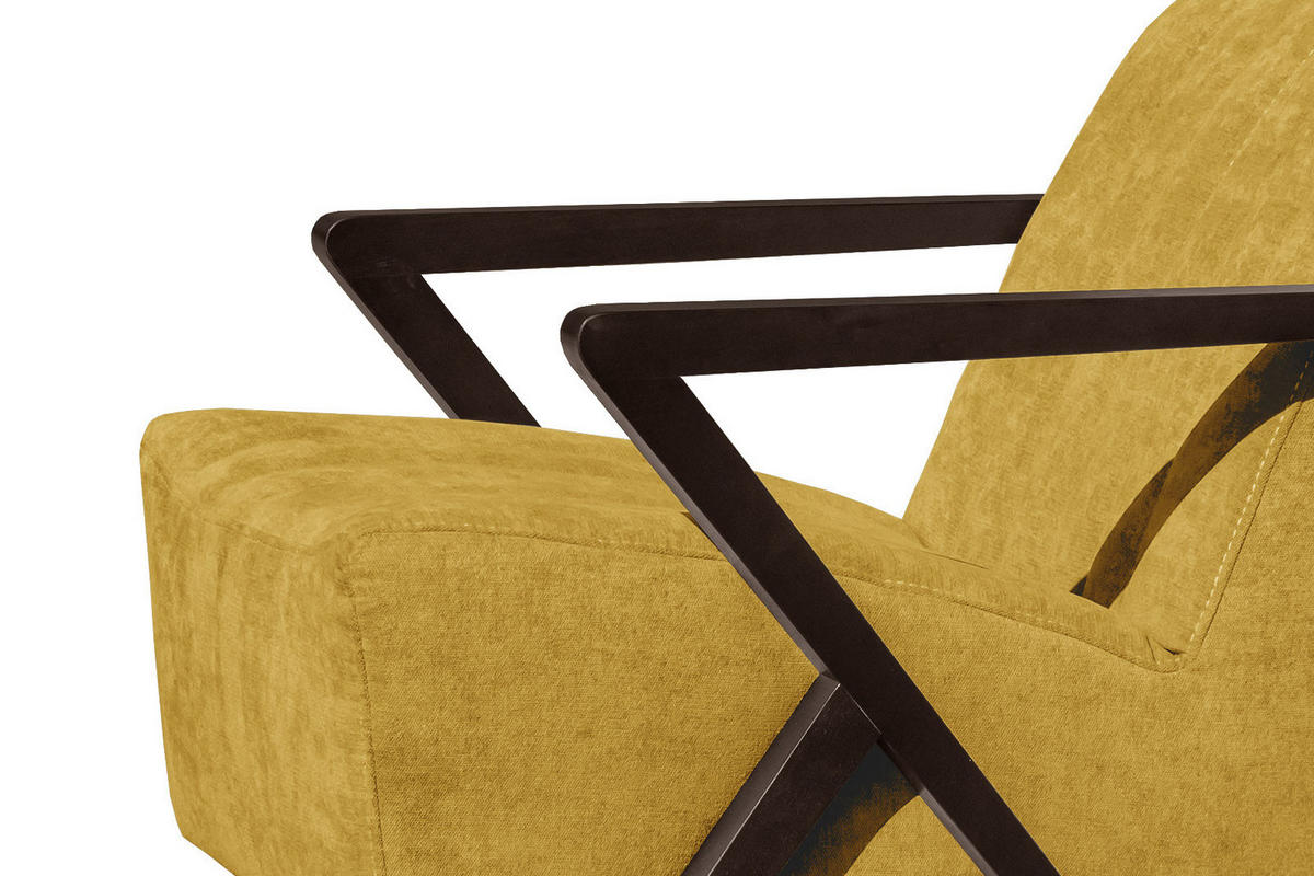SESSEL LEBRON, gelb - Gelb, Holzwerkstoff/Textil (65/82/79cm) - Courtois Laville
