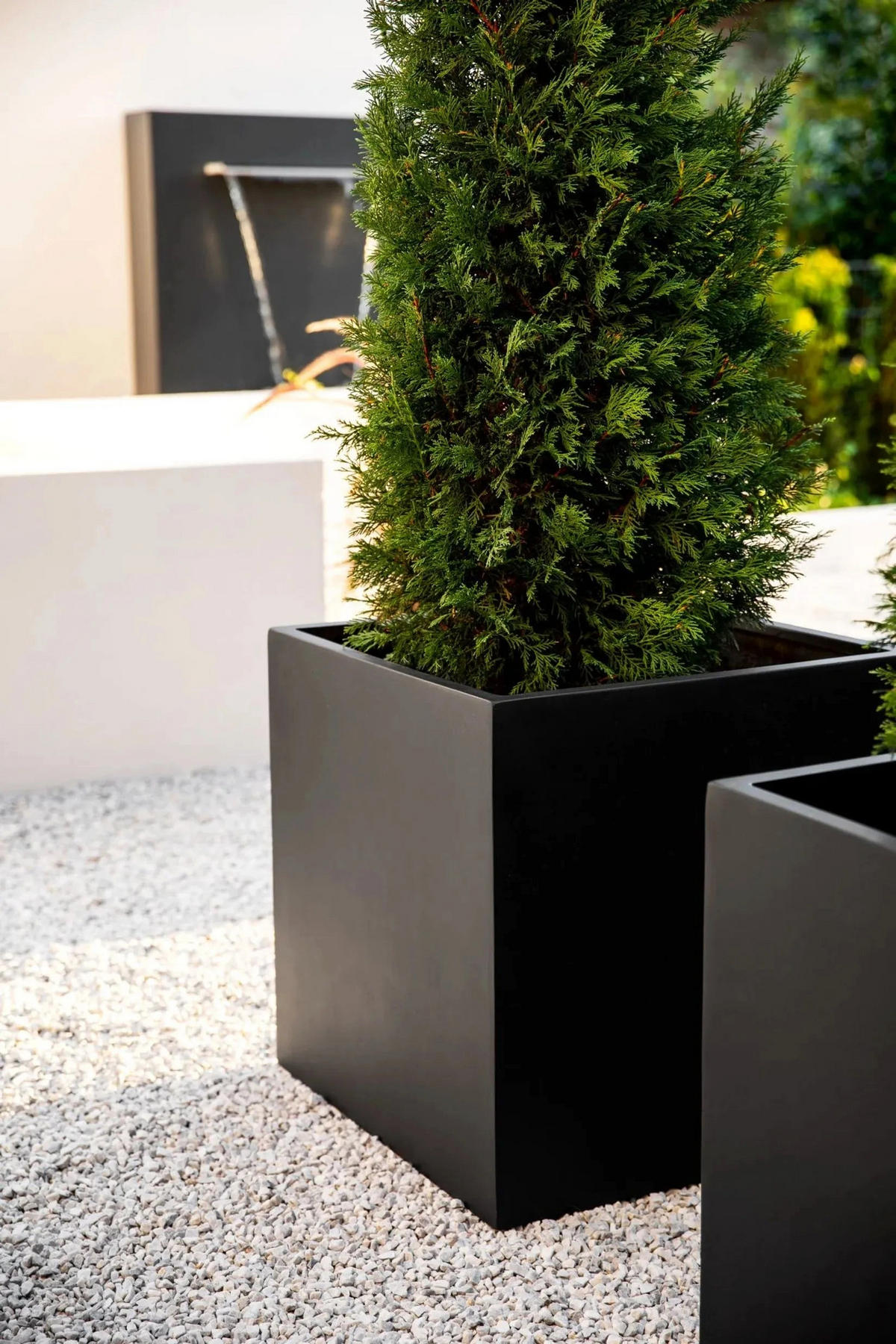 PFLANZTOPF Arven schwarz | 50x50 - Schwarz, Kunststoff (50cm) - aplanta