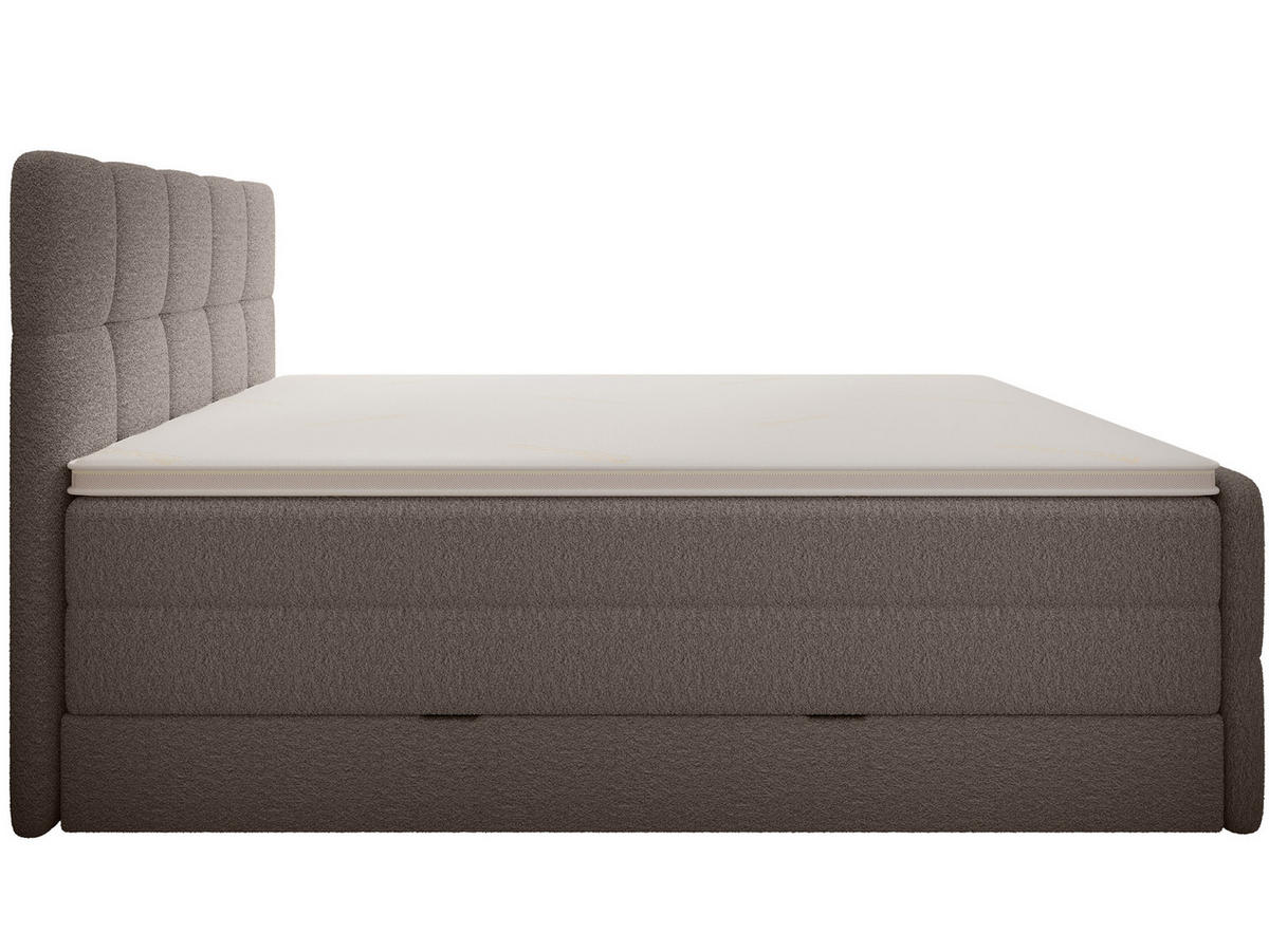 BOXSPRINGBETT Madison 2 braun 160/200 H3/H4 Boucle - Braun, Textil (160/200cm) - wonello