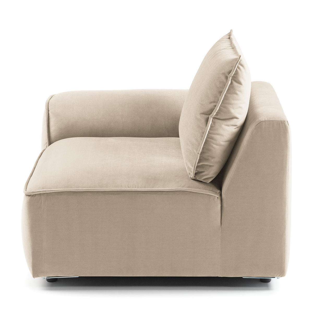 MODULSESSEL - Beige, Holz/Textil (104/82/99cm) - home24