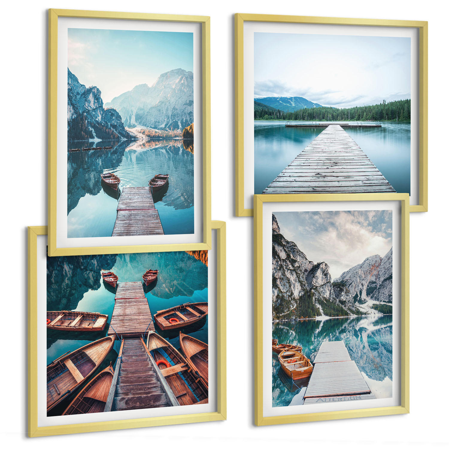 Tulup Bilder Gold 50x50 cm