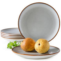 TELLER-SET Desserttellerset PORTOFINO 6-tlg - Blaugrau, Keramik (20.5cm) - Ritzenhoff Breker