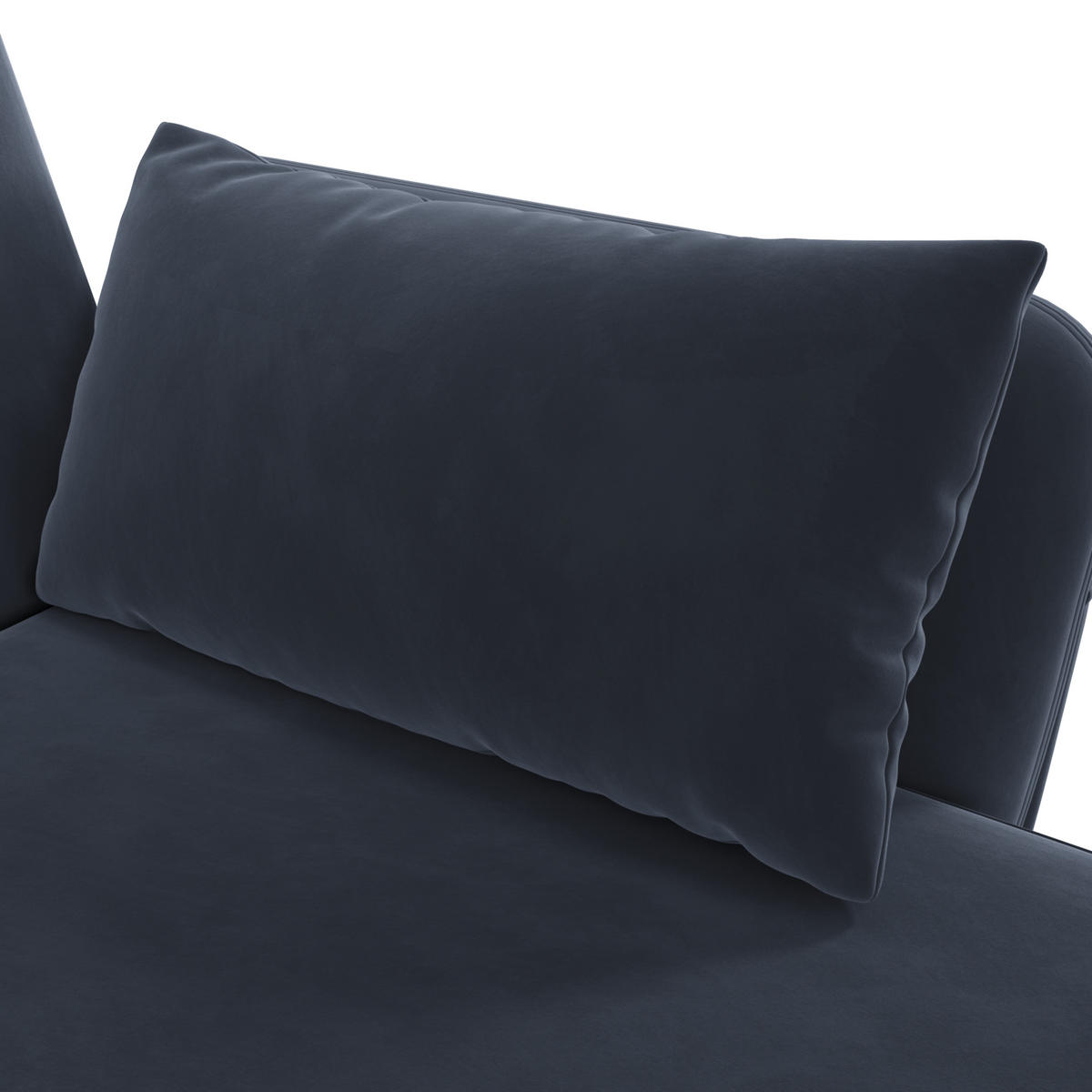 ECKSCHLAFSOFA Samt Schwarz mit Schlaffunktion, verstellbarer Rückenlehne und Kissen - Schwarz, Holzwerkstoff/Textil (191.5/157cm) - WISHDOR