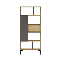 BÜCHERREGAL Hellbraun 25/72/163,5 cm - Braun, Holzwerkstoff (72/163.5/25cm) - Mobili Rebecca