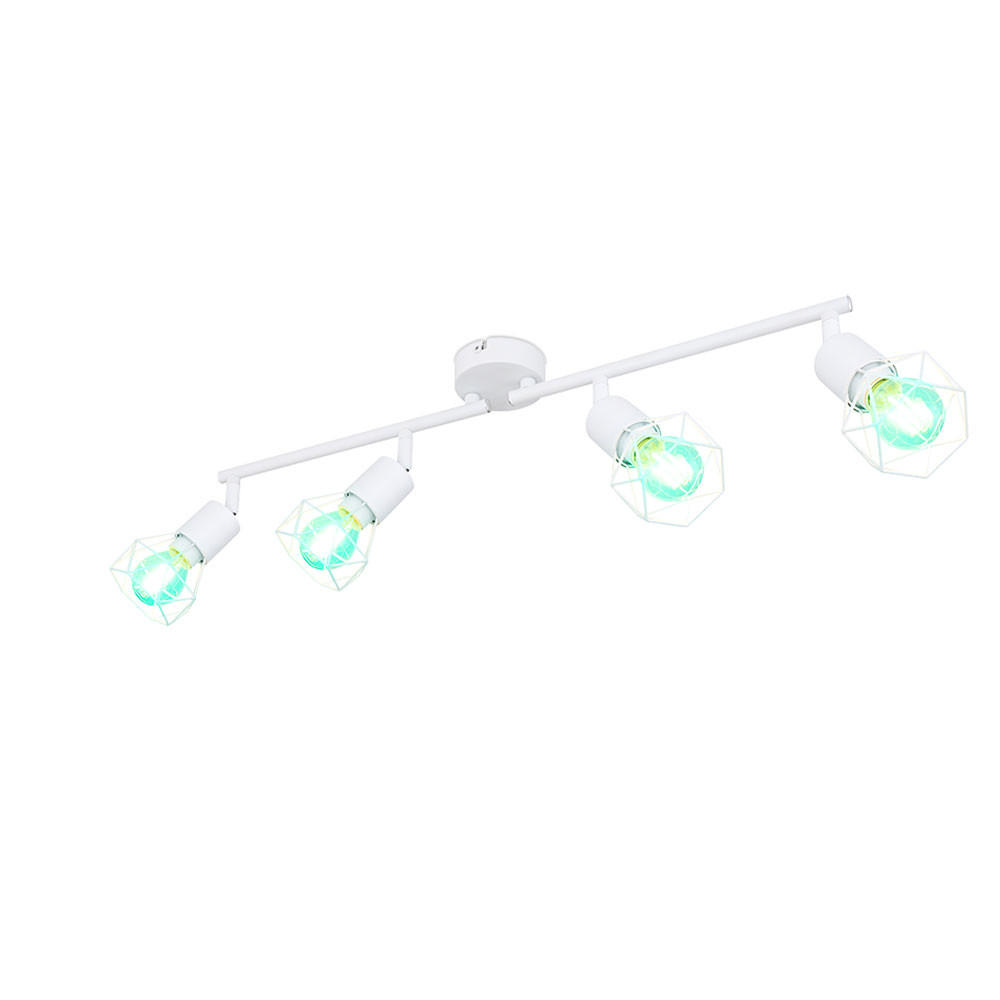 LED DECKENLEUCHTE Metall Weiß Schwenkbar - Weiß, Metall (60/8/19.5cm) - Globo Lighting