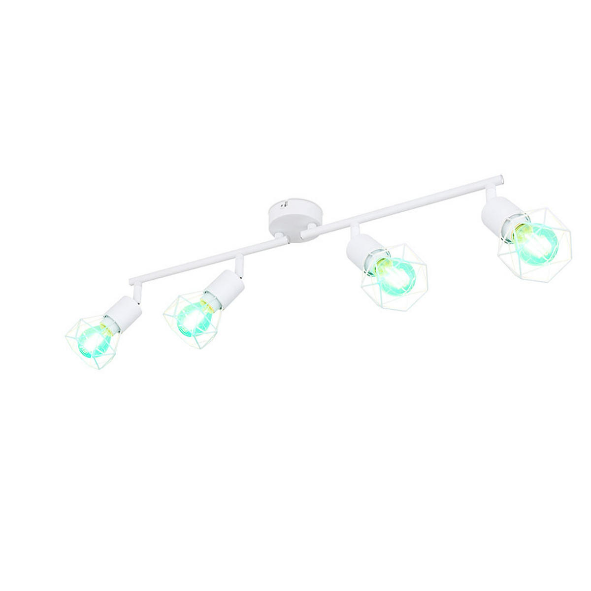 LED DECKENLEUCHTE Metall Weiß Schwenkbar - Weiß, Metall (60/8/19.5cm) - Globo Lighting