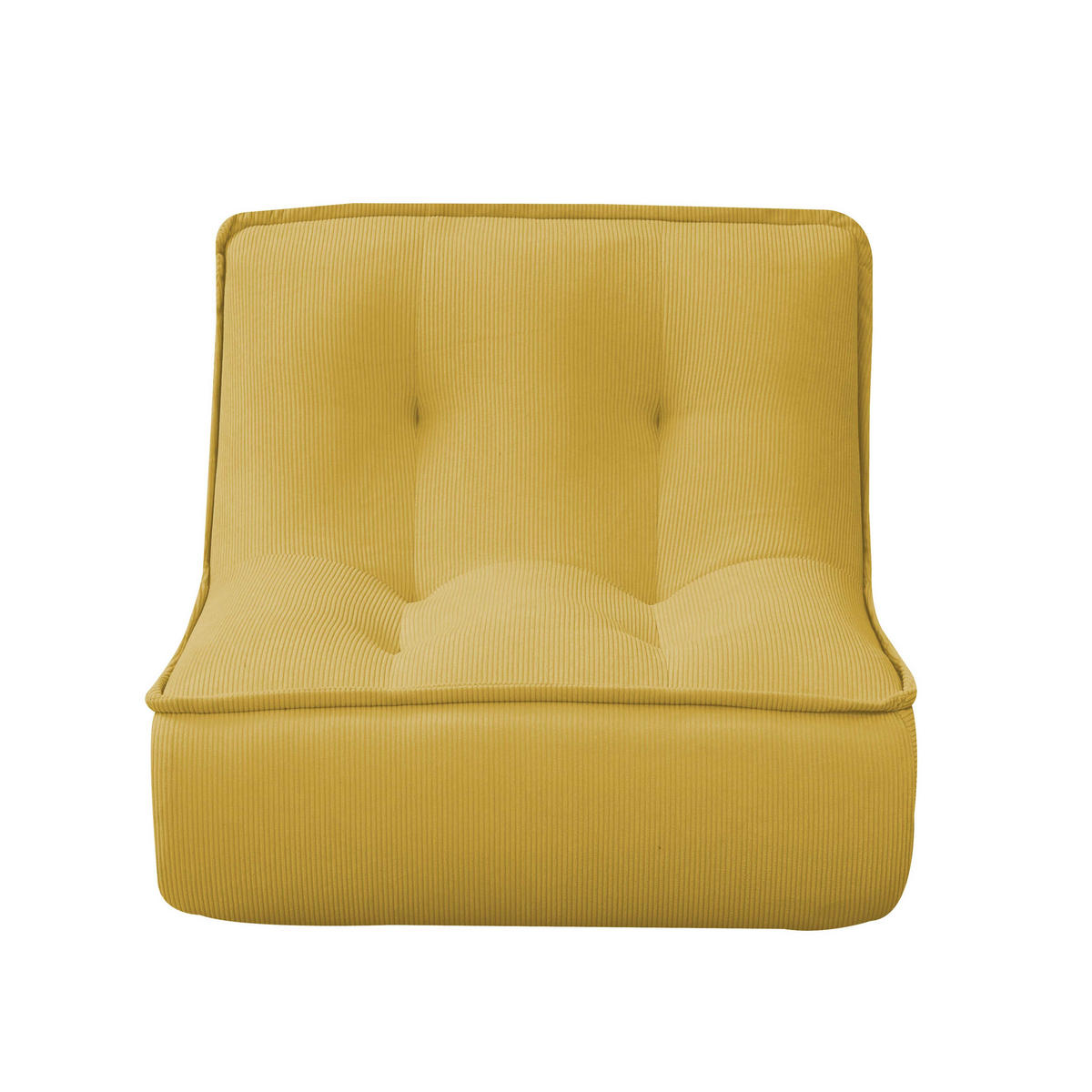 SESSEL, Gelb - Gelb, Textil (90/70/80cm) - Oviala