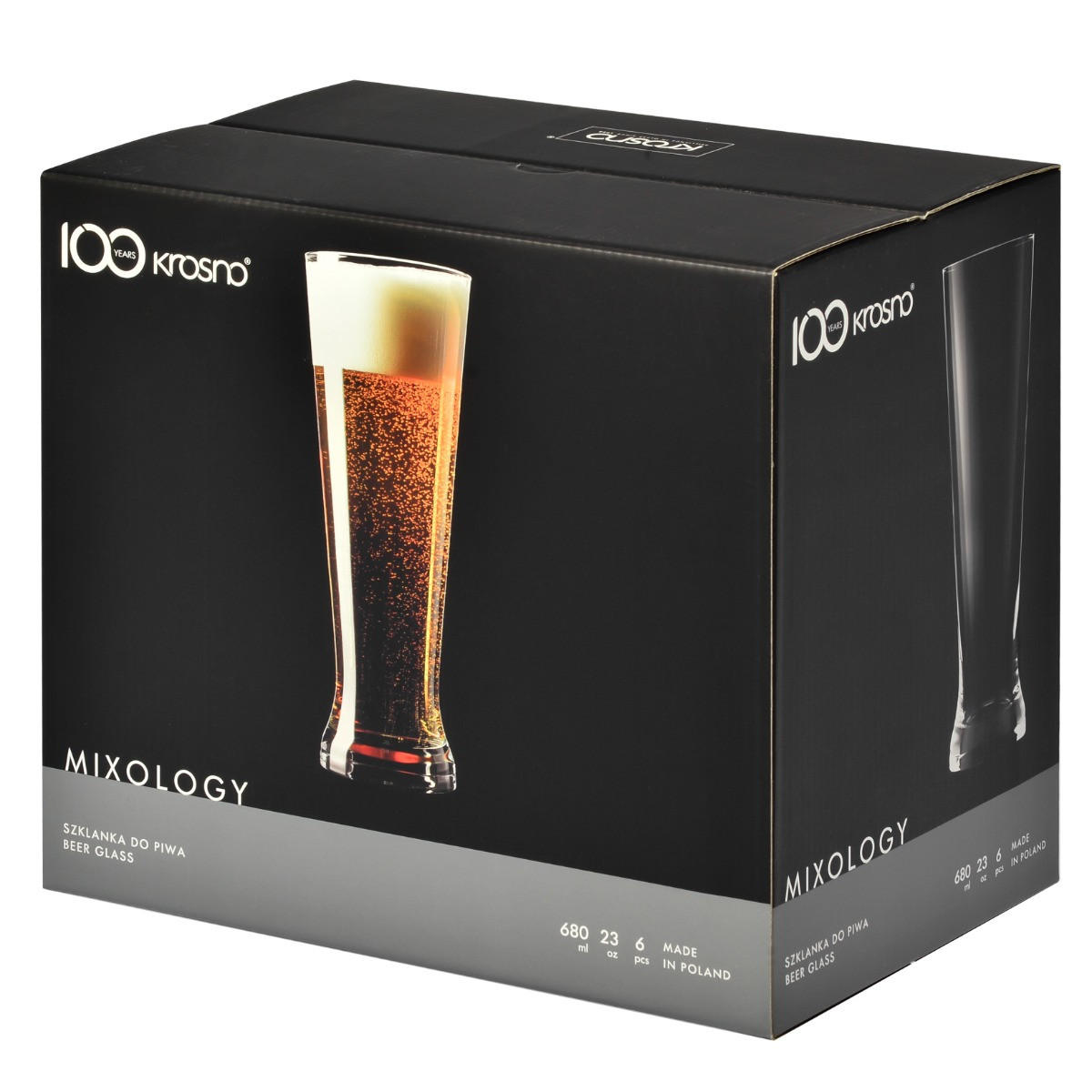 BIERGLÄSER MIXOLOGY, 6ER-SET, 500 ML - Transparent, Glas (0.5L) - Krosno Glass