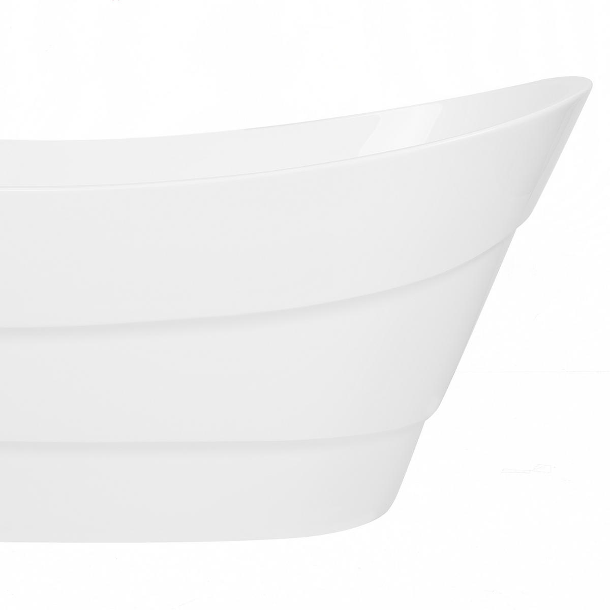 BADEWANNE FREISTEHEND 73x170x74 cm weiß Buenavista - Weiß, Kunststoff (73/74/170cm) - Beliani