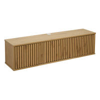 TV-SCHRANK, helles Holz - Beige, Holz (120/30/30cm) - Oviala