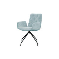 DREHSTUHL NEW CHARME Hellblau Cord - Hellblau, Textil (59/87/66cm) - KAWOLA