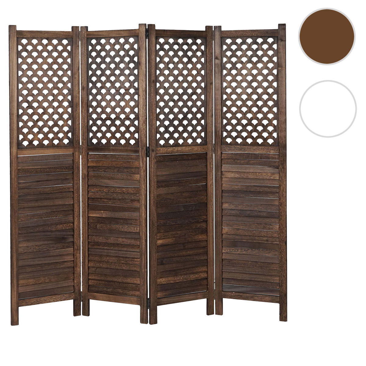 PARAVENT Braun - Braun, Holz (161/170/2cm) - MCW