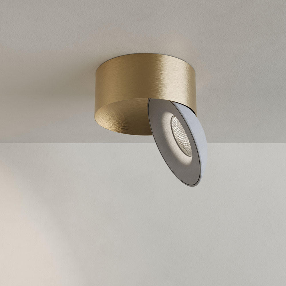 s.luce Led-Aufbauleuchte Gold, Weiß 10.8x5x10.8 cm