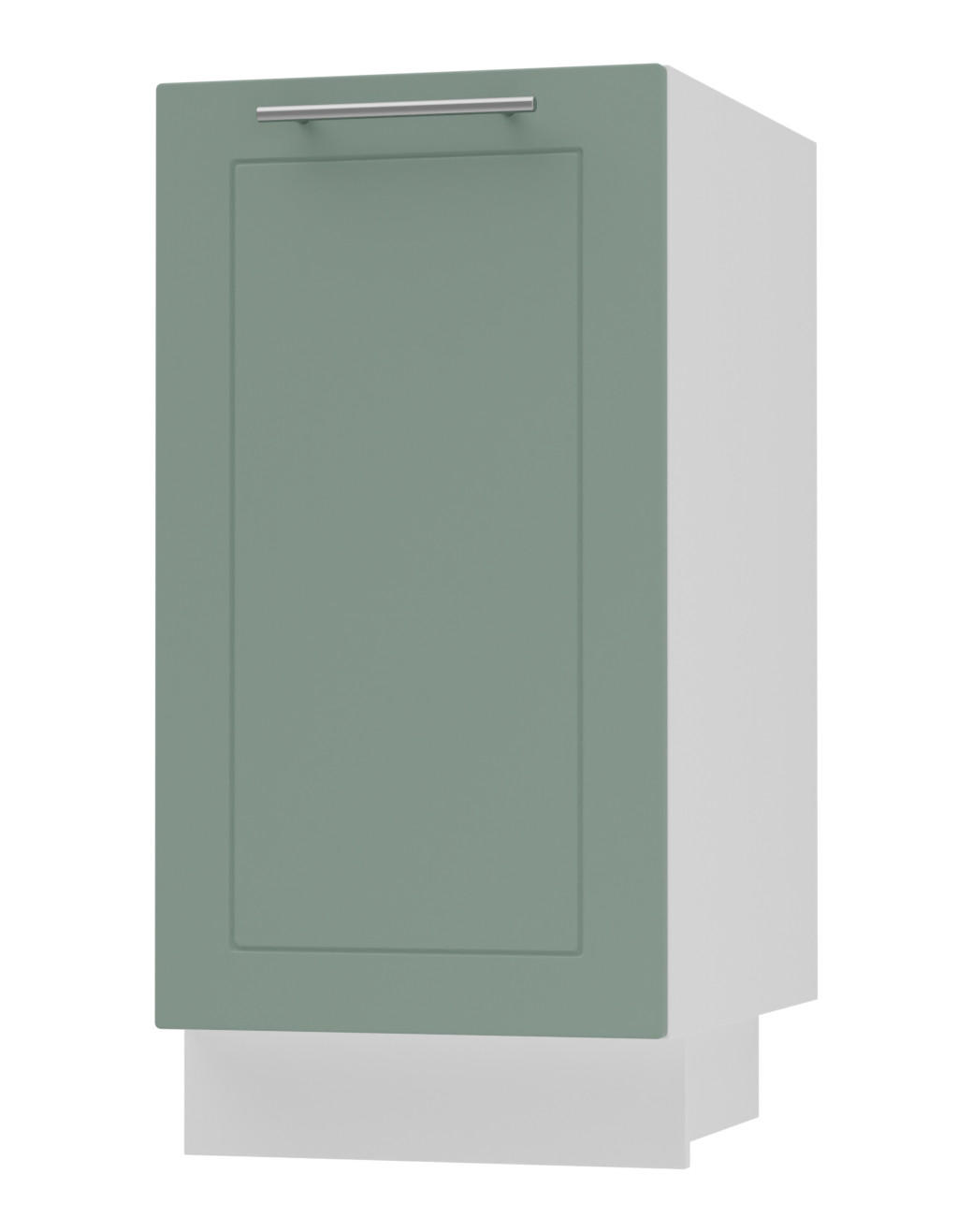 Feldmann-Wohnen Küchenunterschrank Mintgrün, Weiß 40x82x50 cm