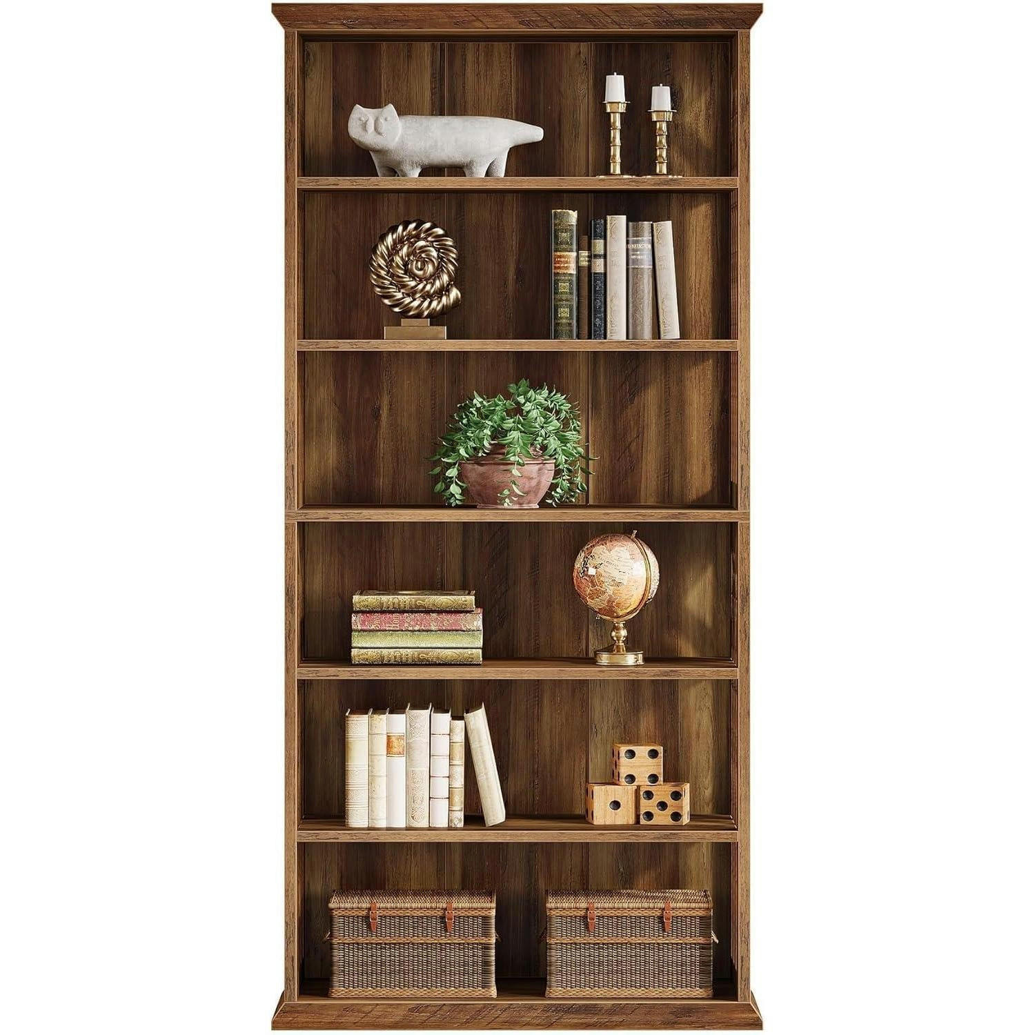 BÜCHERREGAL 190 cm Braun - Braun, Holzwerkstoff (70/180/30cm)