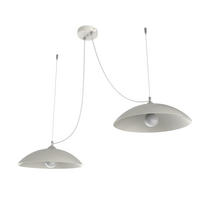 HÄNGELEUCHTE Dream X2 - Weiß Hochglanz, Metall (40/40/9cm) - Lumicom