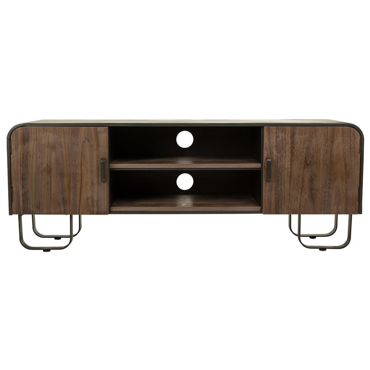 UNTERSCHRANK aus Holz und Metall 150x42x58 cm - Braun, Metall (150/58/42cm) - Wanderlust