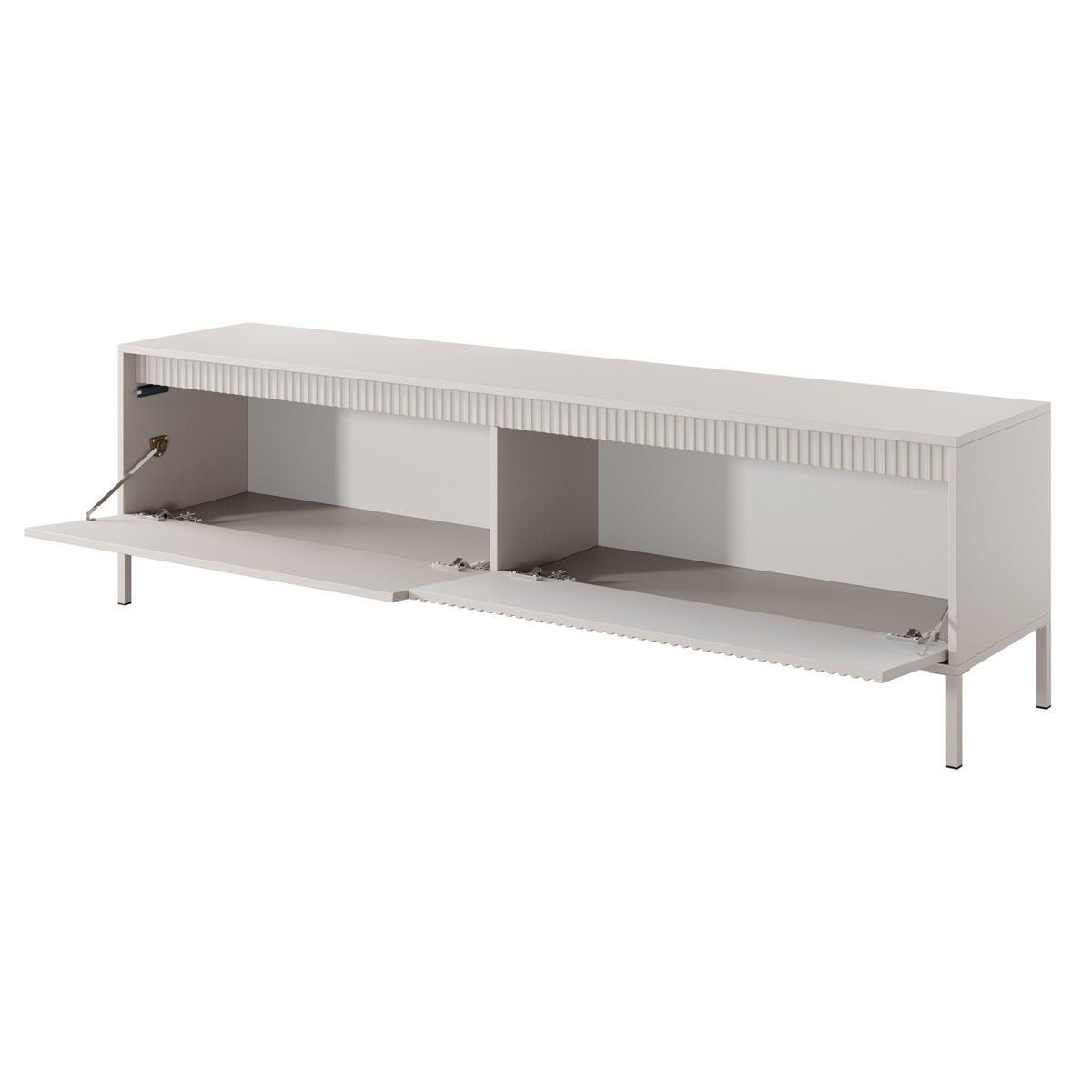 LOWBOARD SENSATO 187,1x39,5x53,4 cm mit 2 Türen Beige - Beige, Holzwerkstoff (187.1/53.4/39.5cm) - MASSENO