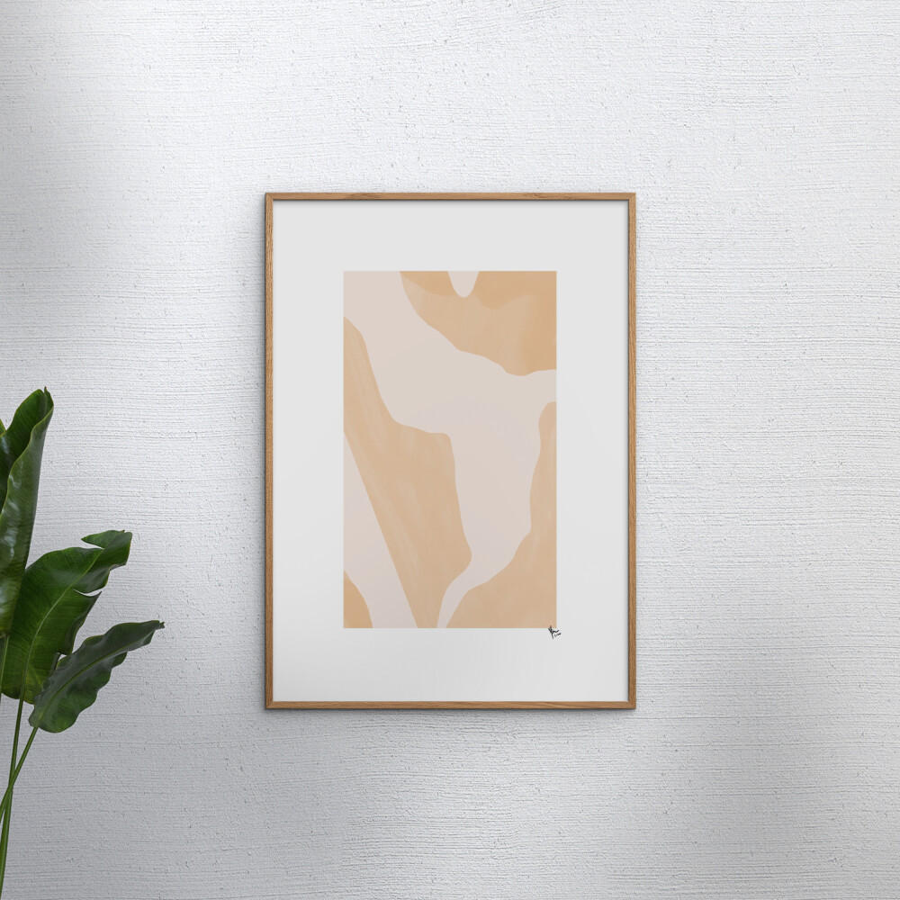 POSTER mit Rahmen N. Atelier - Le Calme - Eichefarben/Naturfarben, Holz/Papier (30/40cm) - Poster&Frame