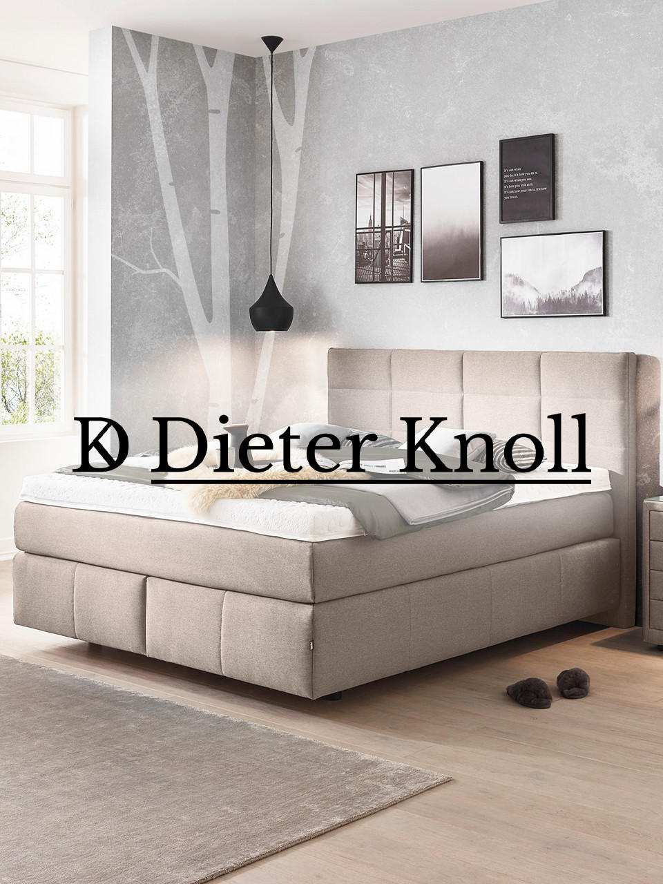 Boxspringbett Dieter Knoll beige