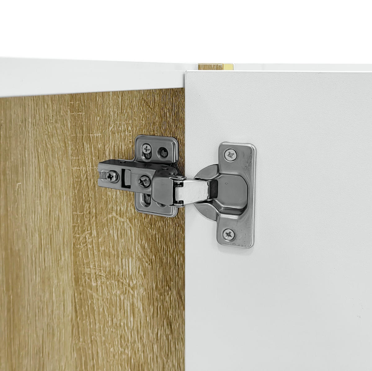 TV-ELEMENT mit Couchtisch - Kombination 2er-Set in Hochglanz Weiß - Weiß, Holzwerkstoff (170/46/35cm) - OKWISH