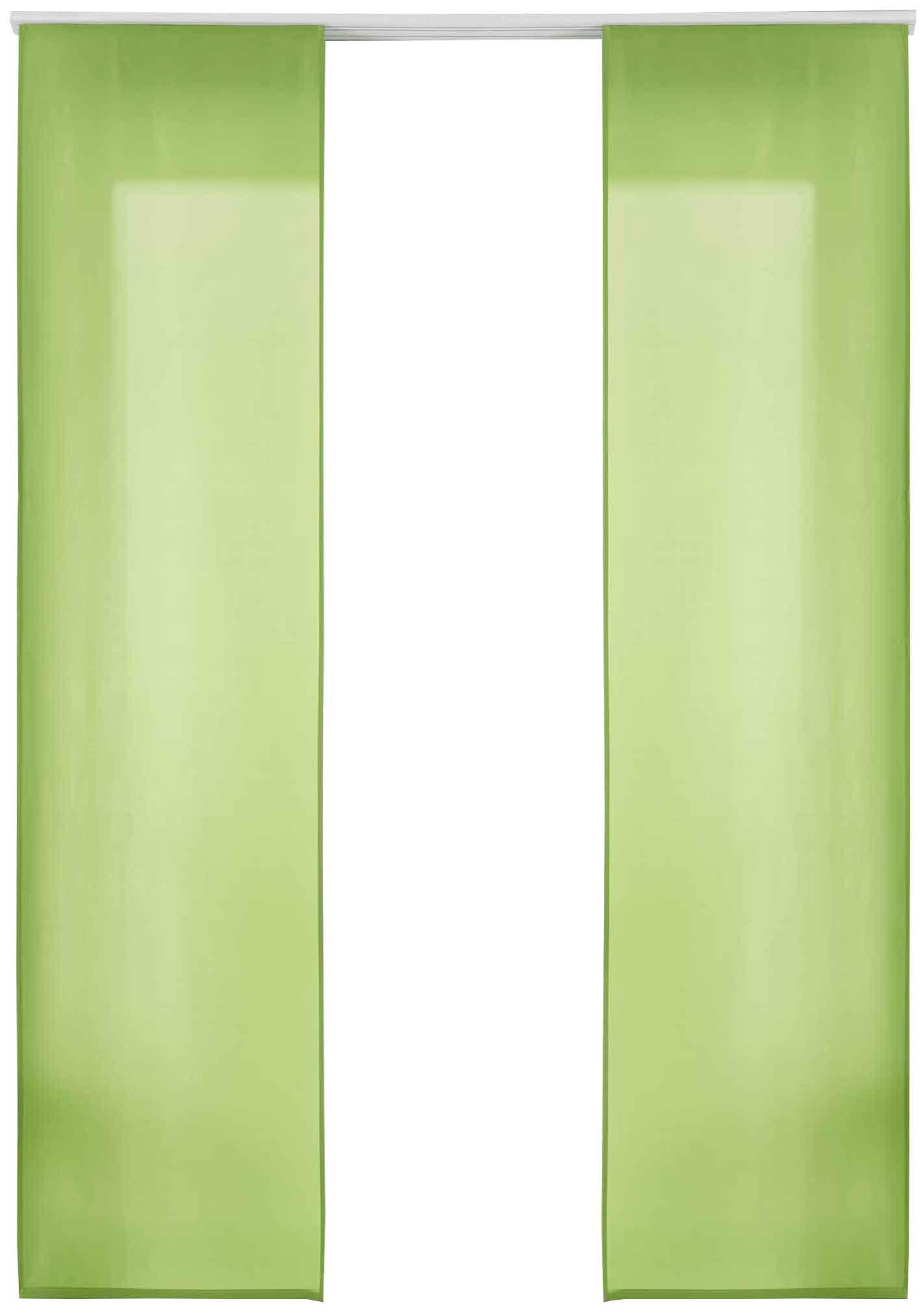 VORHANG 2ER SET HxB 245x60 cm Apfelgrün - Hellgrün, Textil (60/245cm) - Gardinenbox