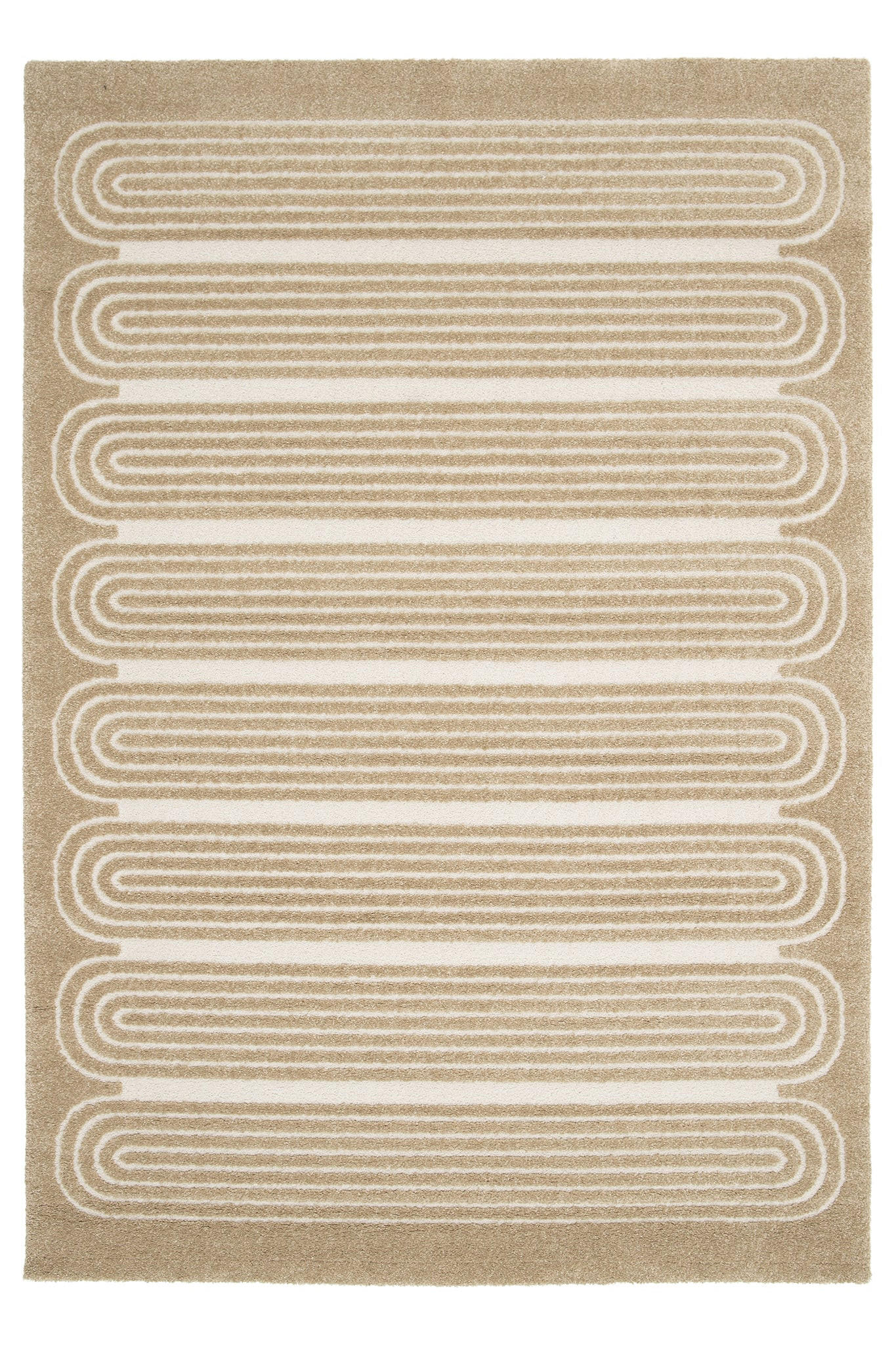 TEPPICH sehr weich mit Relief-Effekt bruin - Braun, Textil (160/230cm) - AFK Living