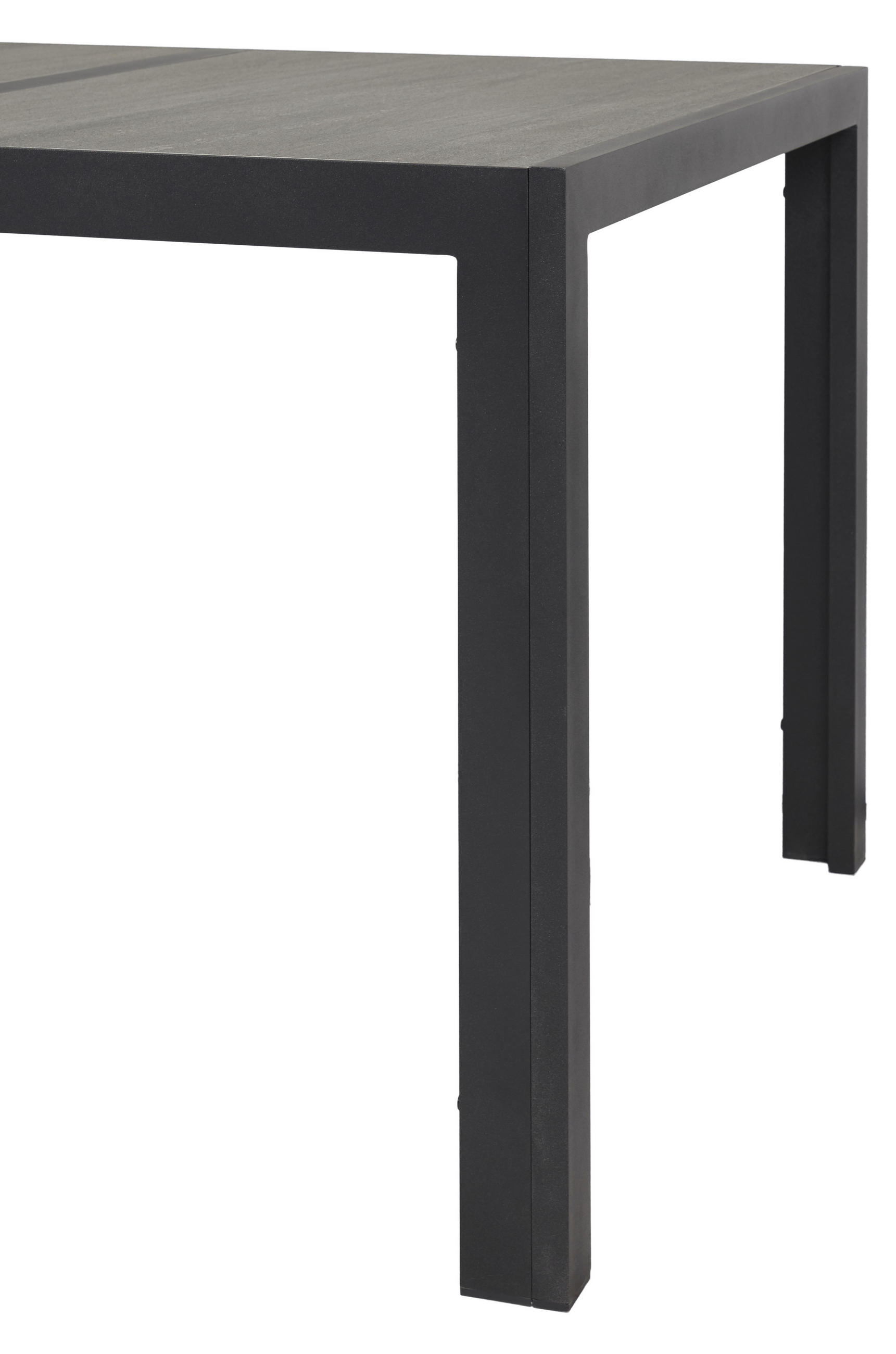 GARTENTISCH Schwarz - Schwarz, Holzwerkstoff (90/195/74cm) - ebuy24