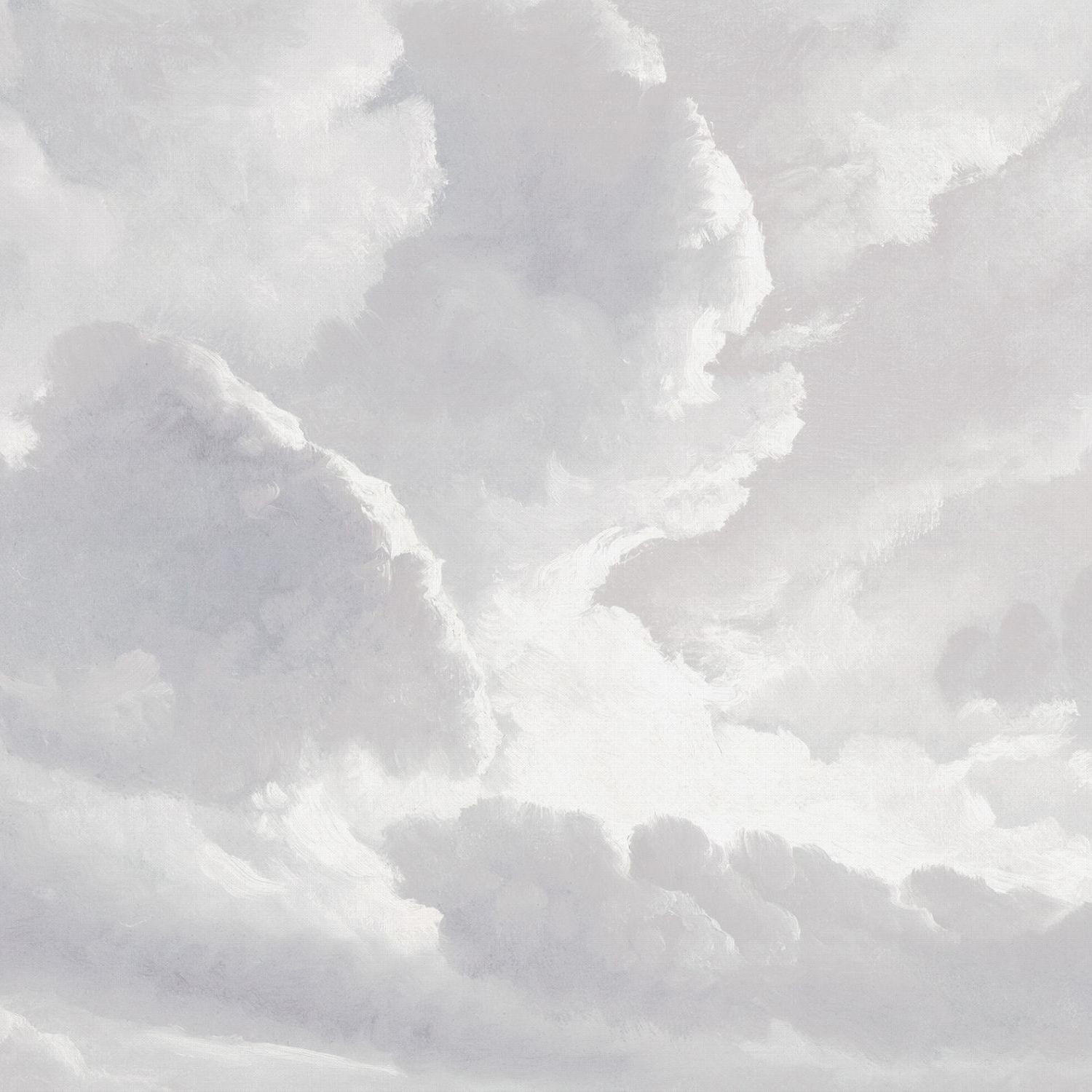 FOTOTAPETE Wolken 318 x 280 cm - Grau, Papier (318/280cm) - Sanders & Sanders