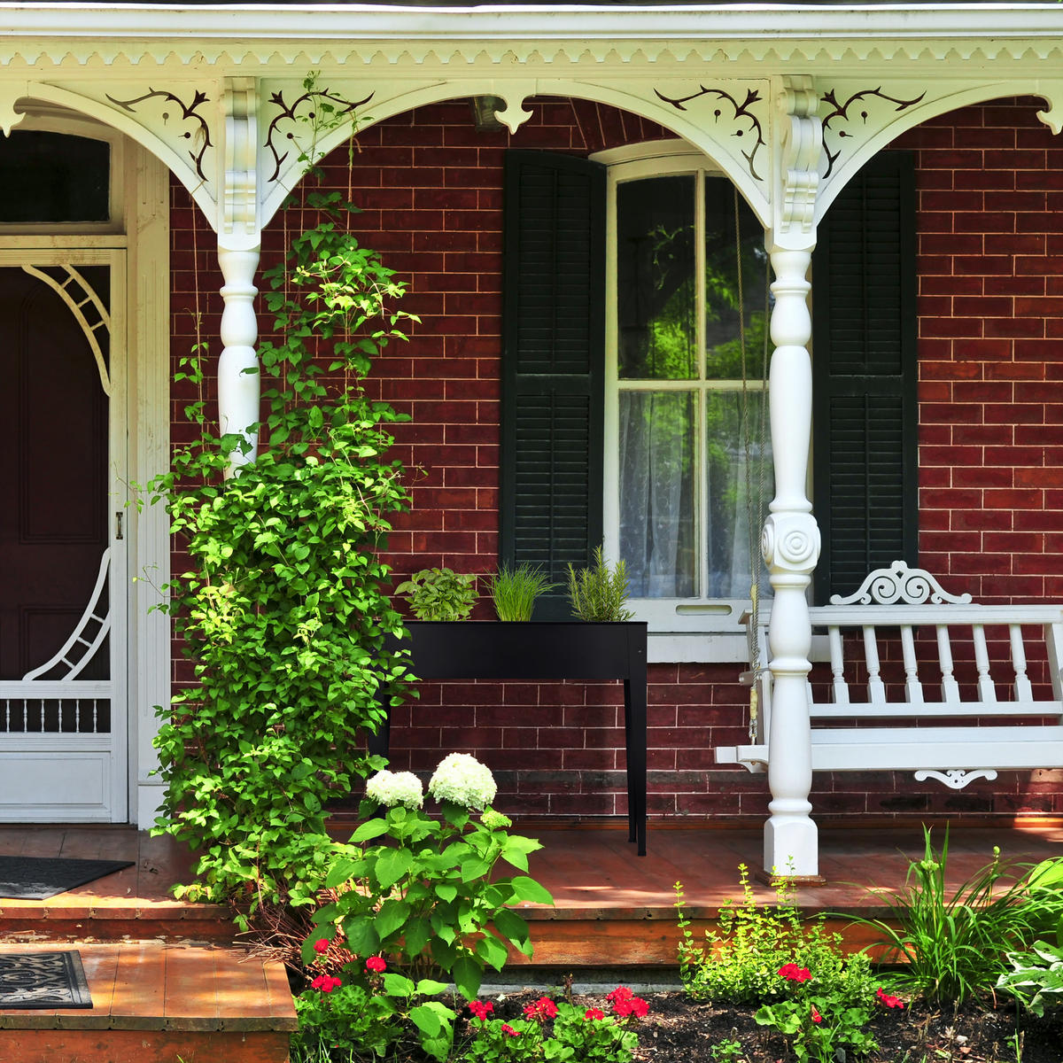 HOCHBEET - Schwarz, Metall (99/83/26cm) - Relaxdays