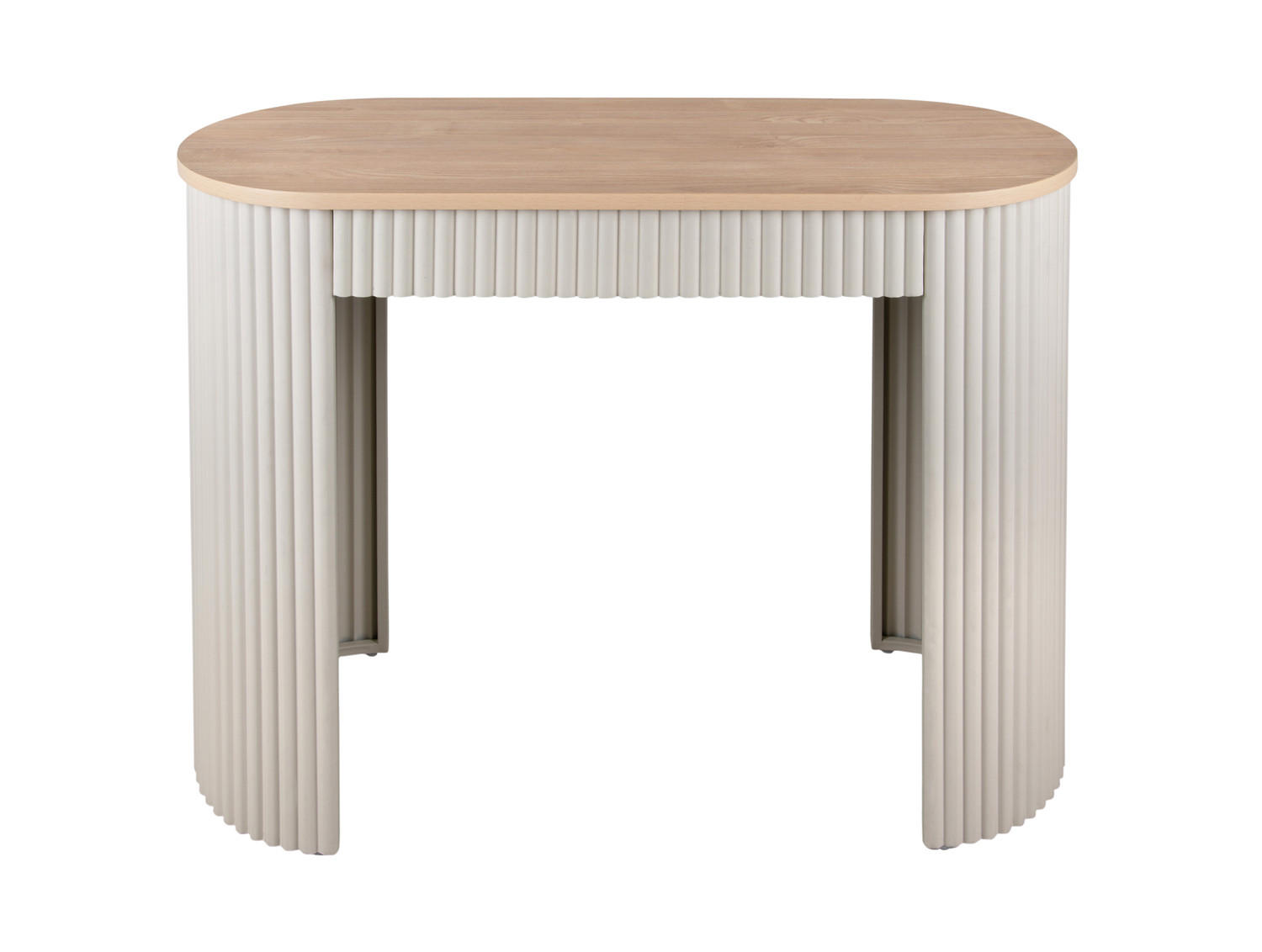 BEISTELLTISCH Estriado Grau 100/40/76.5 cm - Grau, Metall (100/40/76.5cm) - Leitmotiv