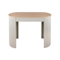 BEISTELLTISCH Estriado Grau 100/40/76.5 cm - Grau, Metall (100/40/76.5cm) - Leitmotiv