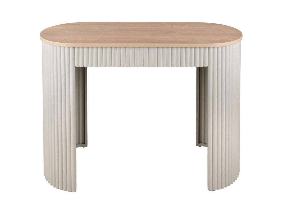 BEISTELLTISCH Estriado Grau 100/40/76.5 cm - Grau, Metall (100/40/76.5cm) - Leitmotiv