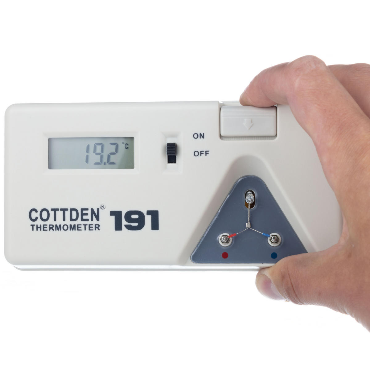 TEMPERATURMESSGERÄT 191 - für Lötkolben, K-Thermoelement, 0-600 °C, 3,5 Zoll LCD, 10 Sensoren, 6F22 Batterie, Set - Multicolor, Kunststoff/Metall (16/8/4cm)