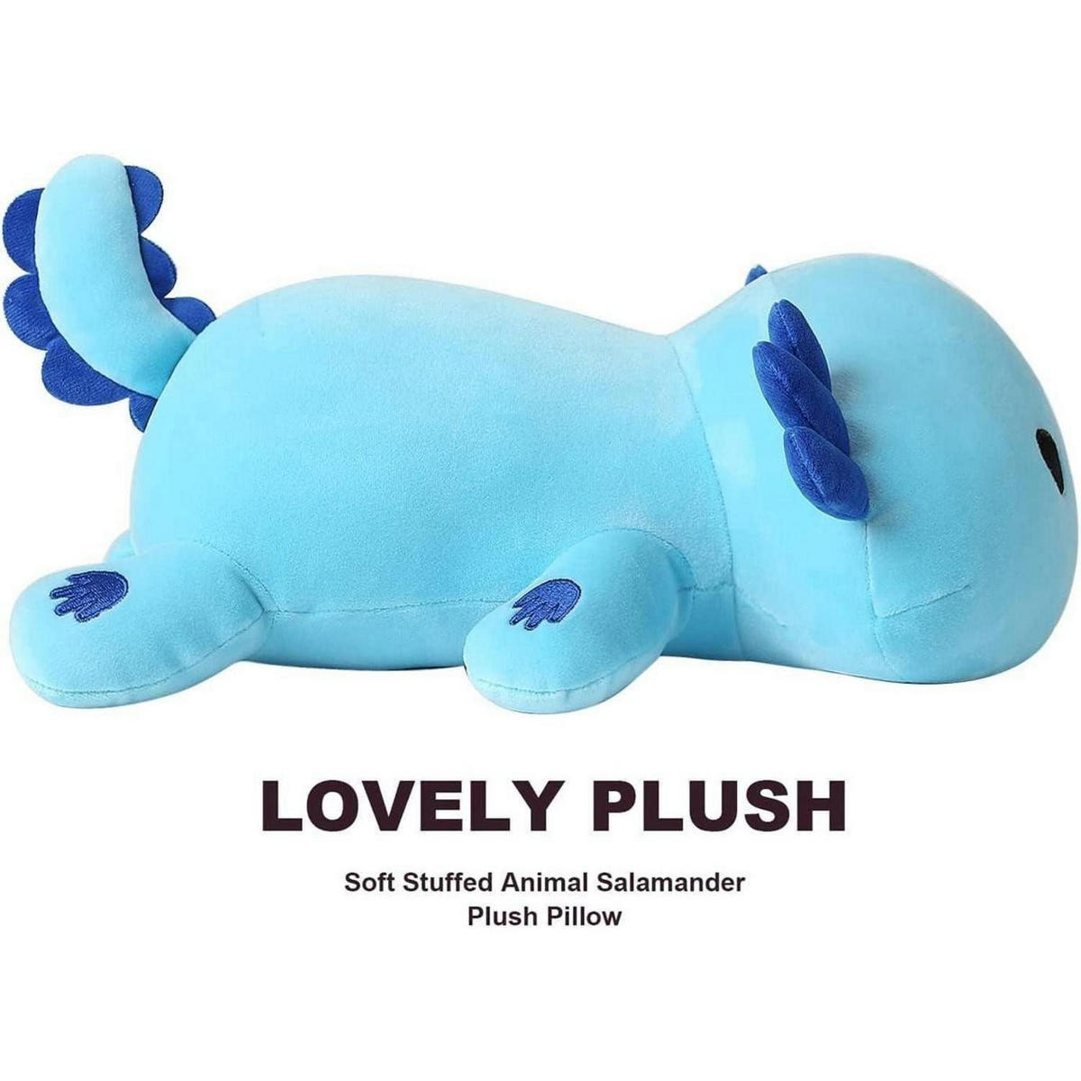 PLÜSCHTIER Axolotl 33 cm Blau - Blau, Textil (20/33cm)