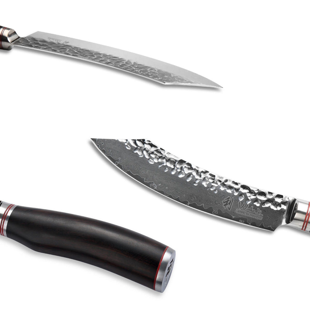 STEAKMESSER 12,5 cm - Schwarz, Holz/Metall (25cm) - Wakoli