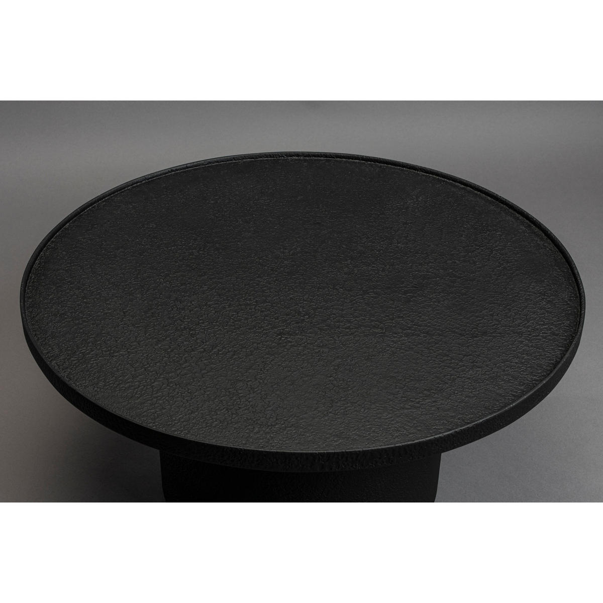 COUCHTISCH Winston Rund Schwarz - Schwarz, Holz (70/70/35.5cm) - Dutchbone