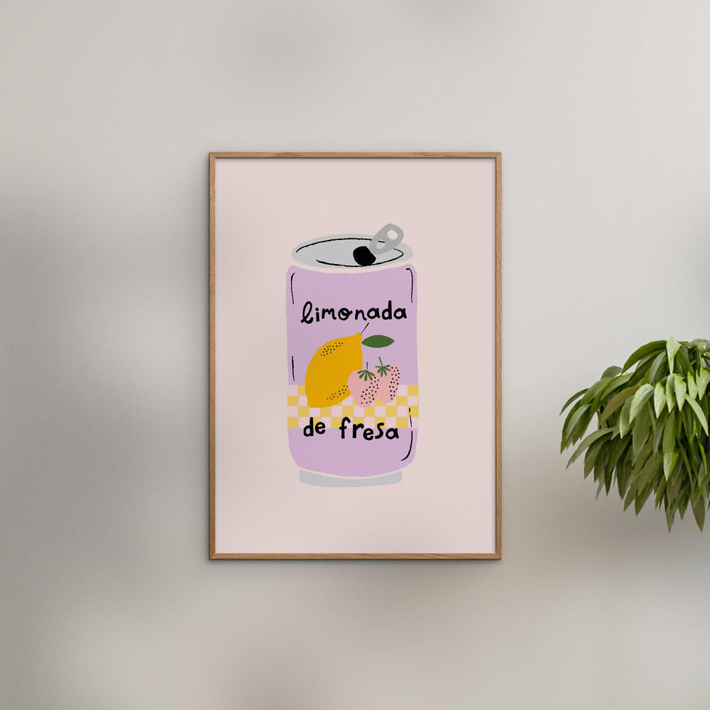 POSTER Aislinn Simmonds - Strawberry Lemonade - Pink, Papier (70/100/0.1cm) - Poster&Frame