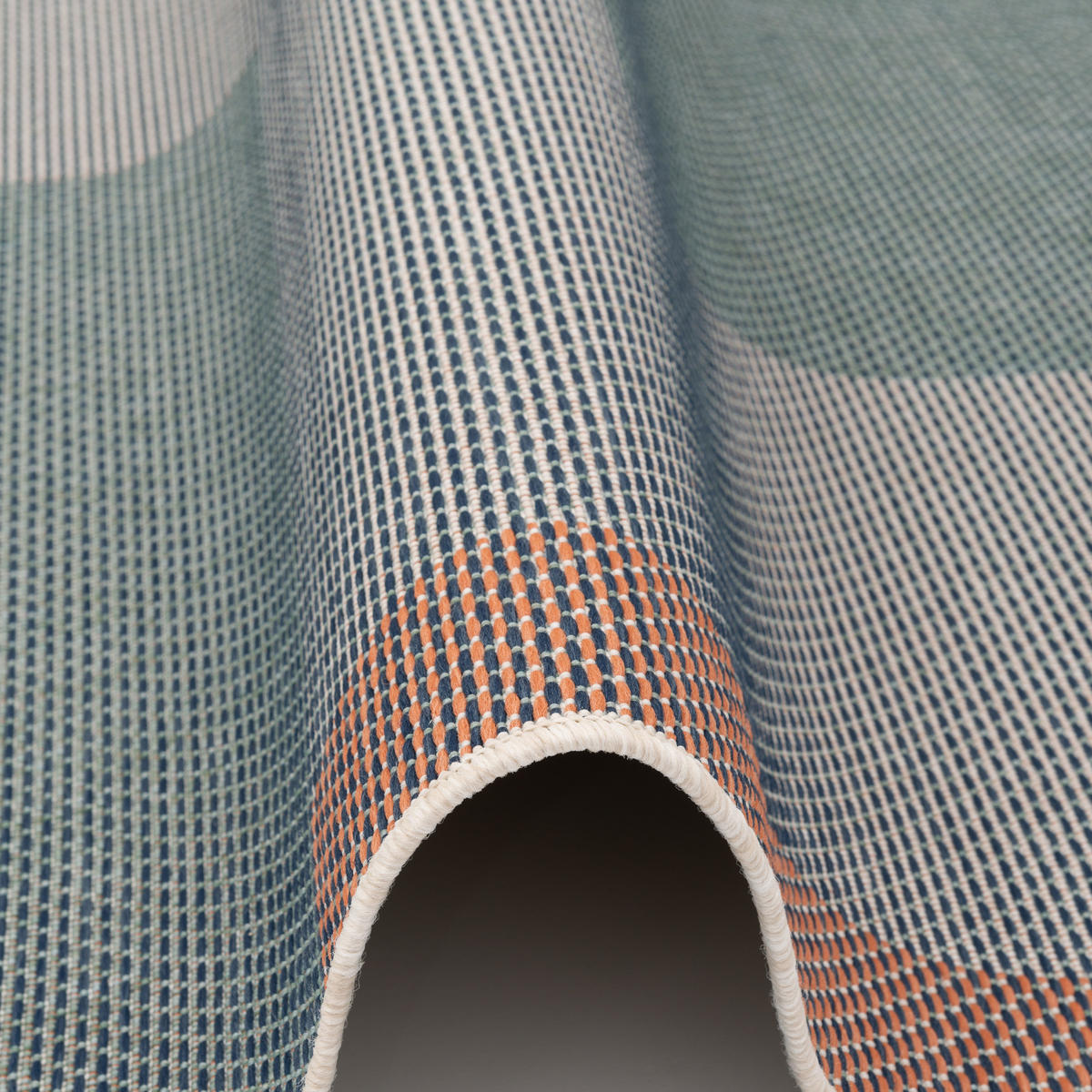 IN & OUTDOOR TEPPICH FLACHGEWEBE MUNDO MODERN - Blau, Textil (135/190cm) - Pergamon