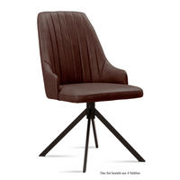 ESSZIMMERSTUHL (4er-Set) Dunya 52x91x60 Schwarz/Braun - Schwarz/Braun, Kunststoff (60/91/52cm) - 58aufmkessel