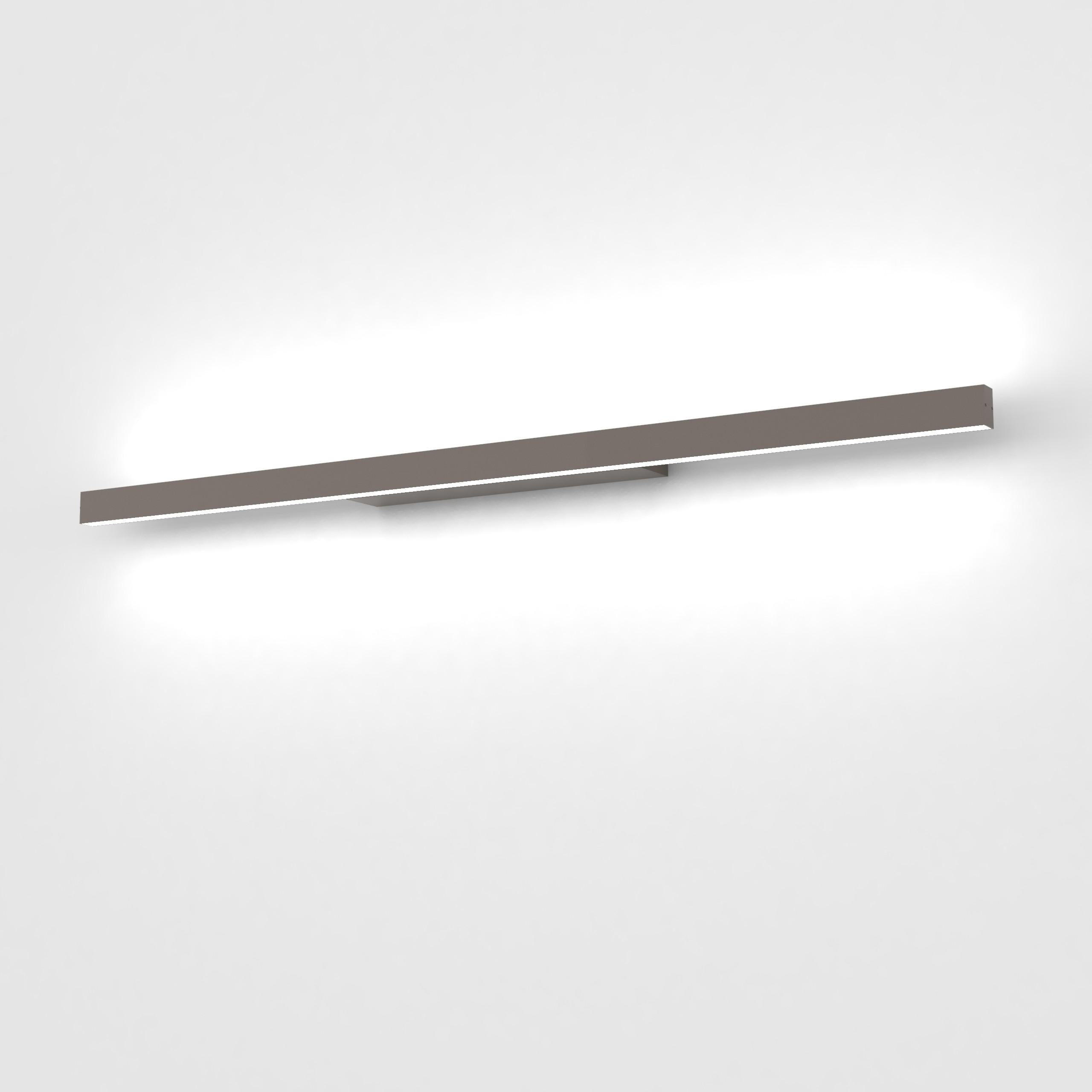 Lumicom Led-Wandleuchte Graubraun 90x3.1x7 cm