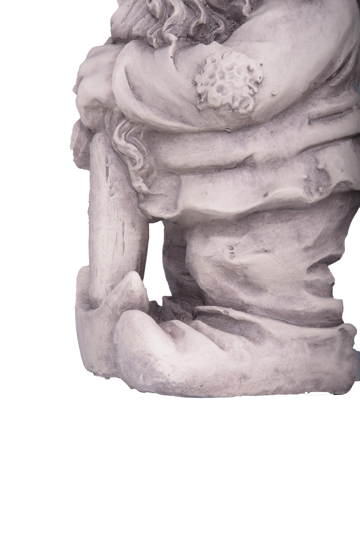 GARTENFIGUR Theo Zwerg Weiß 39x19x22cm - Weiß, Kunststoff (19/39/22cm) - DELUKE