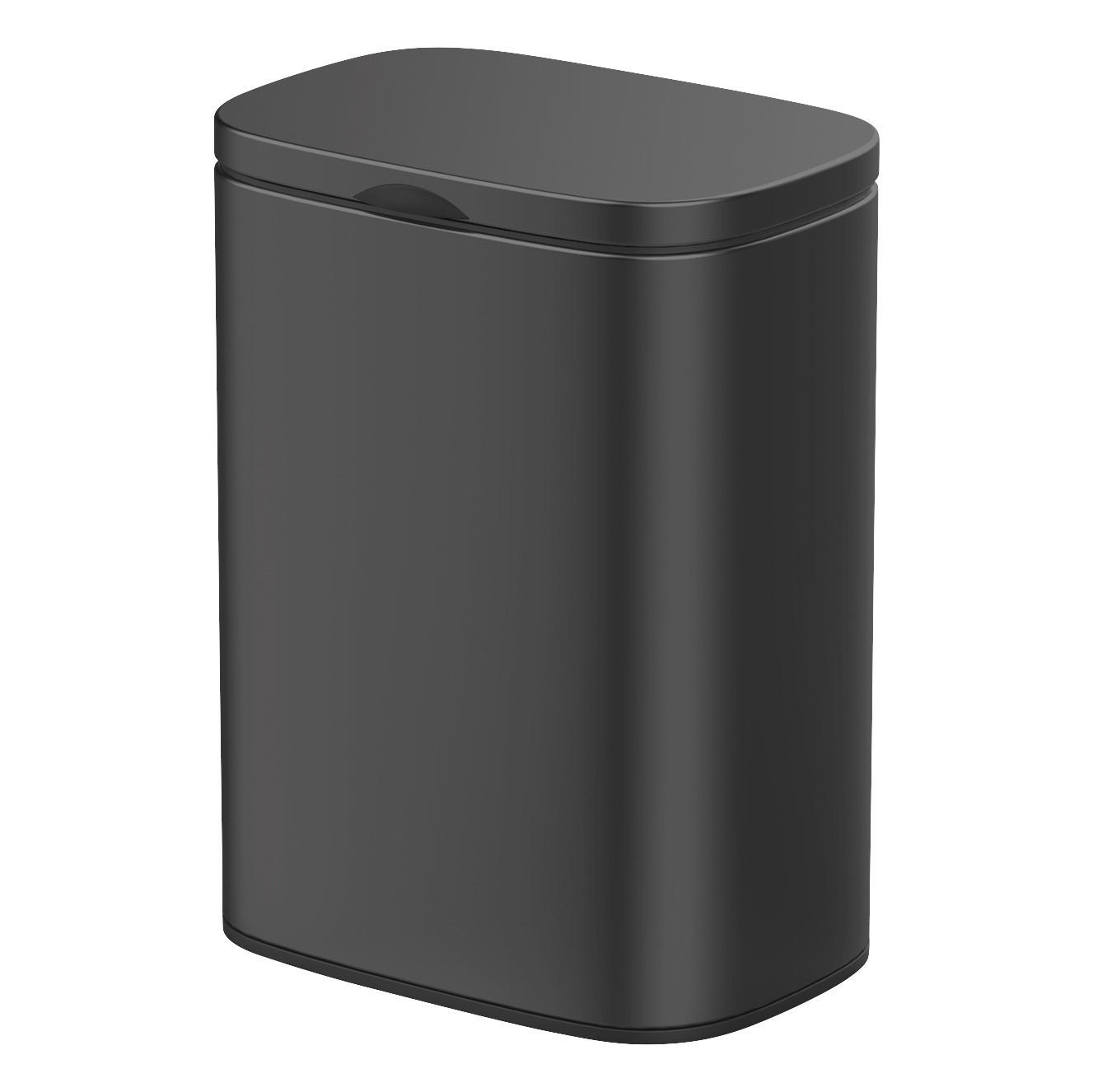 ABFALLEIMER zum Aufhängen Sare 5 l 19/21,5/29,5 cm - Schwarz, Metall (21.5/29.5/19cm) - Wenko