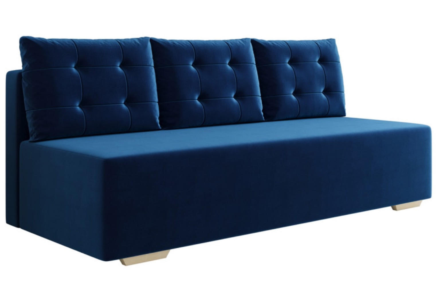 SOFA Granat Blau REDOX Ausziehbar Ohne Armlehnen - Blau, Textil (196/92/85cm) - Sepro Meble