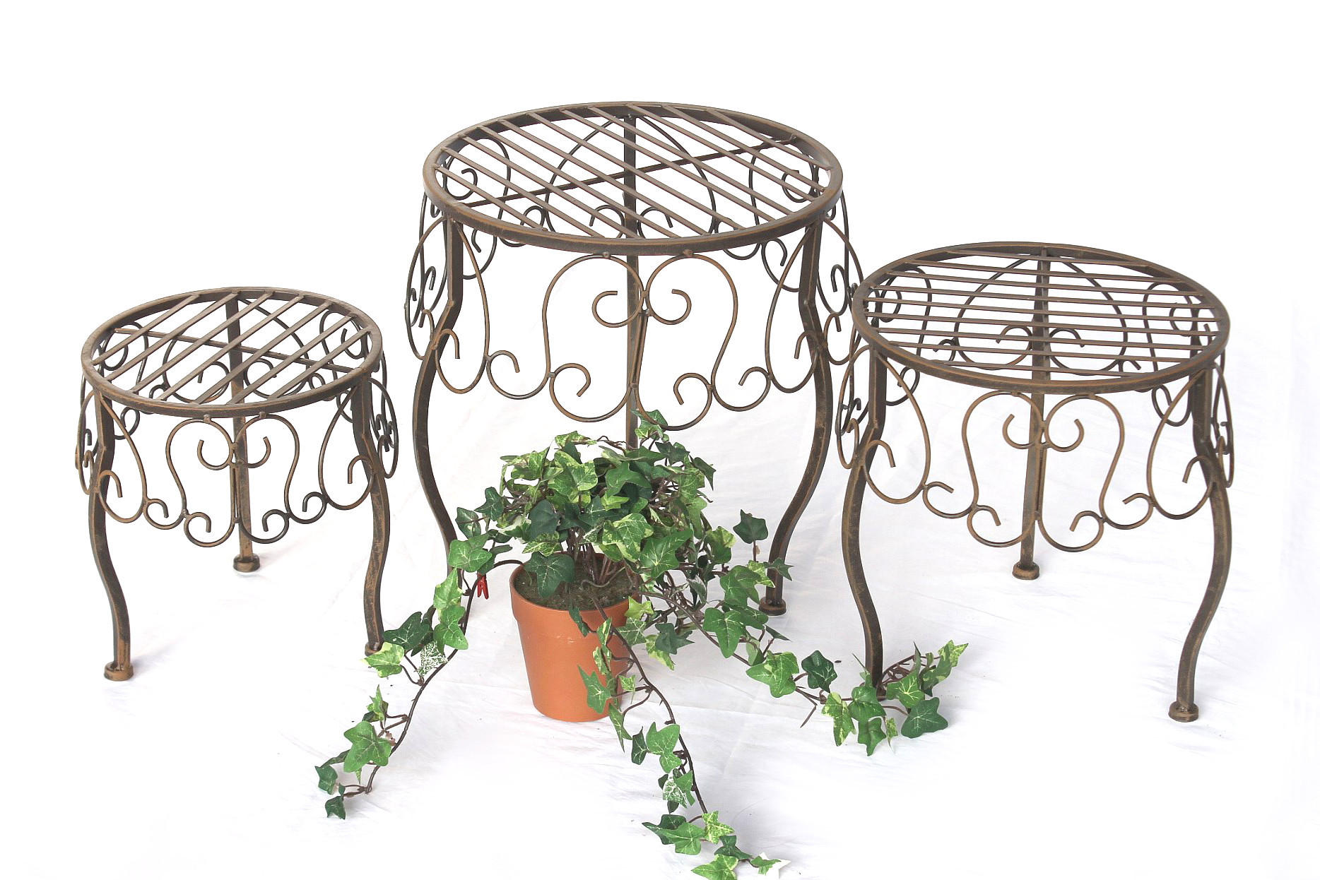 DanDiBo Blumenhocker Braun 22x25x22 cm
