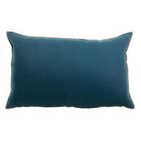 KISSEN Zeff Celeste indigoblau 40 x 65 cm - Dunkelblau, Textil (40/65cm) - Vivaraise