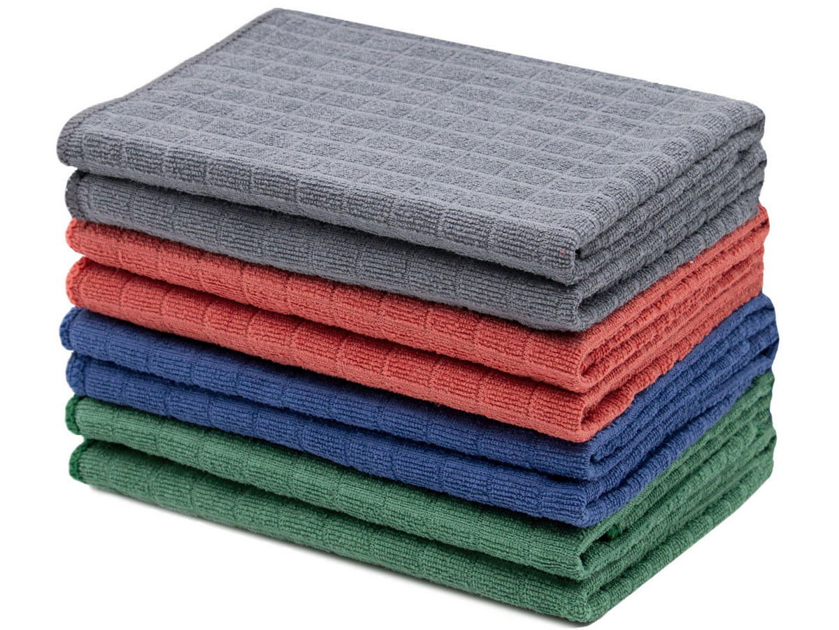 REINIGUNGSTÜCHER, 8er-Set, 50x60x cm, 80% Polyester, 20% Polyamid - Multicolor, Textil (50/60cm) - Zollner